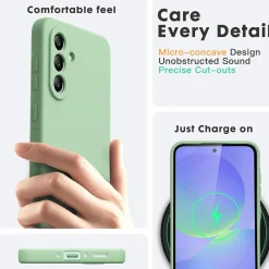 Samsung Galaxy A56 5G - Silikon Case mit Mikrofaser-Innenseite