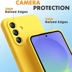 Samsung Galaxy A56 5G - Silikon Case mit Mikrofaser-Innenseite