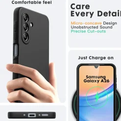 Samsung Galaxy A17 5G - Silikon Case mit Mikrofaser-Innenseite