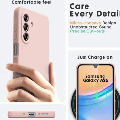 Samsung Galaxy A17 5G - Silikon Case mit Mikrofaser-Innenseite