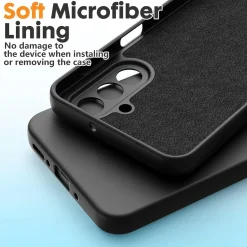 Samsung Galaxy A17 5G - Silikon Case mit Mikrofaser-Innenseite