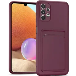 Samsung Galaxy A32 5G - Silikonhülle mit Kartenfach & Kameraschutz