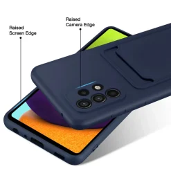 Samsung Galaxy A23 5G - Silikonhülle mit Kartenfach & Kameraschutz