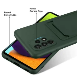 Samsung Galaxy A23 5G - Silikonhülle mit Kartenfach & Kameraschutz