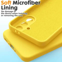 Samsung Galaxy A36 5G - Silikon Case mit Mikrofaser-Innenseite
