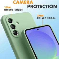 Samsung Galaxy A36 5G - Silikon Case mit Mikrofaser-Innenseite