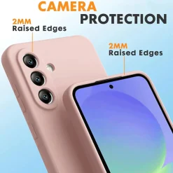 Samsung Galaxy A36 5G - Silikon Case mit Mikrofaser-Innenseite