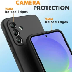 Samsung Galaxy A36 5G - Silikon Case mit Mikrofaser-Innenseite