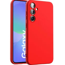 Samsung Galaxy A36 5G - Silikon Case mit Mikrofaser-Innenseite