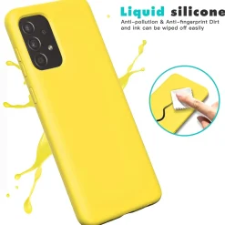 Samsung Galaxy A53 5G - Silikon Case mit Mikrofaser-Innenseite