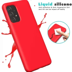 Samsung Galaxy A53 5G - Silikon Case mit Mikrofaser-Innenseite