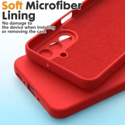 Samsung Galaxy A26 5G - Silikon Case mit Mikrofaser-Innenseite