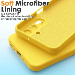 Samsung Galaxy A26 5G - Silikon Case mit Mikrofaser-Innenseite