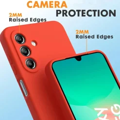 Samsung Galaxy A26 5G - Silikon Case mit Mikrofaser-Innenseite