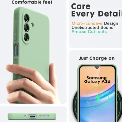 Samsung Galaxy A26 5G - Silikon Case mit Mikrofaser-Innenseite