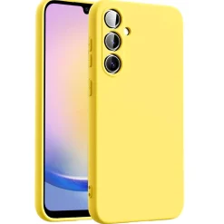 Samsung Galaxy A25 5G - Silikon Case mit Mikrofaser-Innenseite
