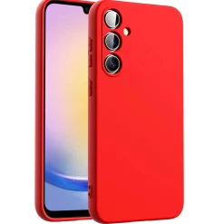 Samsung Galaxy A25 5G - Silikon Case mit Mikrofaser-Innenseite