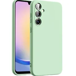 Samsung Galaxy A25 5G - Silikon Case mit Mikrofaser-Innenseite