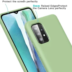 Samsung Galaxy A35 5G - Silikon Case mit Mikrofaser-Innenseite