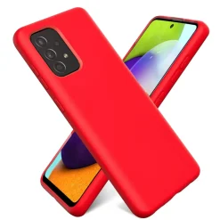 Samsung Galaxy A35 5G - Silikon Case mit Mikrofaser-Innenseite