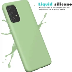 Samsung Galaxy A35 5G - Silikon Case mit Mikrofaser-Innenseite