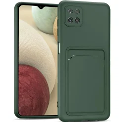 Samsung Galaxy A22 5G - Silikonhülle mit Kartenfach & Kameraschutz