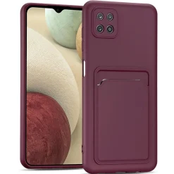 Samsung Galaxy A22 5G - Silikonhülle mit Kartenfach & Kameraschutz