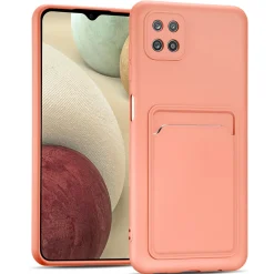 Samsung Galaxy A22 5G - Silikonhülle mit Kartenfach & Kameraschutz