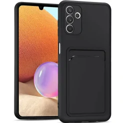 Samsung Galaxy A54 5G - Silikonhülle mit Kartenfach & Kameraschutz
