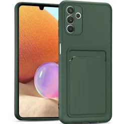 Samsung Galaxy A54 5G - Silikonhülle mit Kartenfach & Kameraschutz