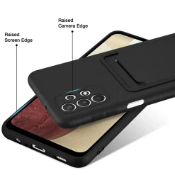 Samsung Galaxy A13 4G - Silikonhülle mit Kartenfach & Kameraschutz