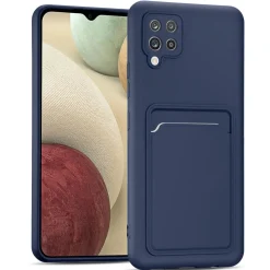 Samsung Galaxy A42 5G - Silikonhülle mit Kartenfach & Kameraschutz