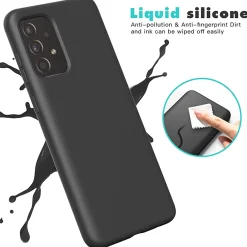 Samsung Galaxy A33 5G - Silikon Case mit Mikrofaser-Innenseite