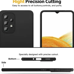 Samsung Galaxy A33 5G - Slim Silikon Backcover Schwarz