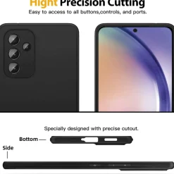 Samsung Galaxy A34 5G - Slim Silikon Backcover Schwarz