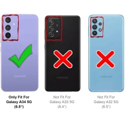 Samsung Galaxy A34 5G - Slim Silikon Backcover Schwarz