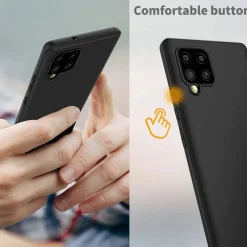 Samsung Galaxy A42 5G - Slim Silikon Backcover Schwarz