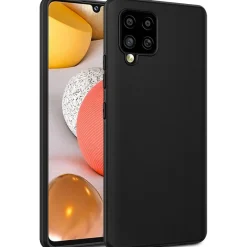 Samsung Galaxy A42 5G - Slim Silikon Backcover Schwarz