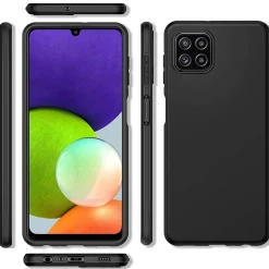 Samsung Galaxy A22 5G - Slim Silikon Backcover Schwarz