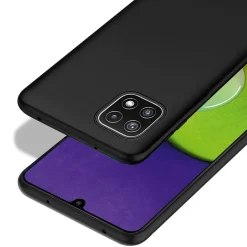 Samsung Galaxy A22 5G - Slim Silikon Backcover Schwarz