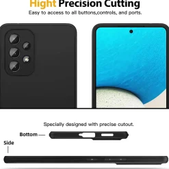 Samsung Galaxy A23 5G - Slim Silikon Backcover Schwarz