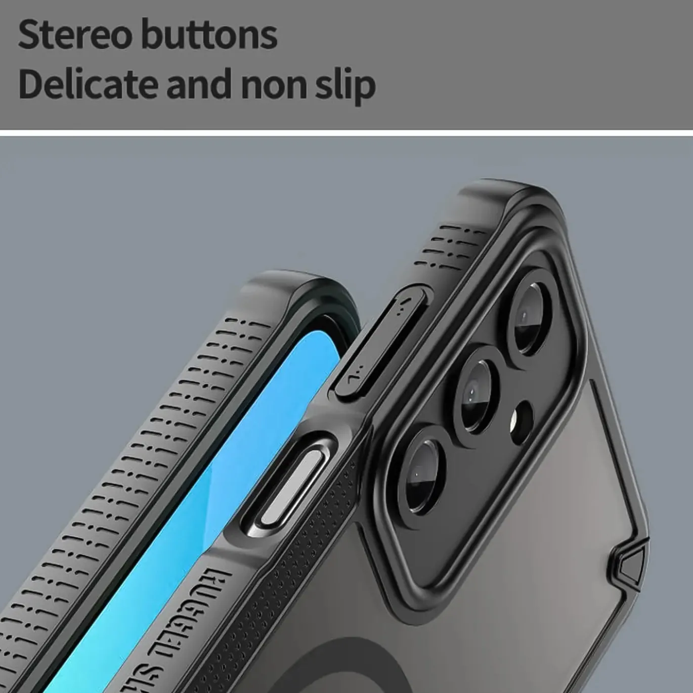 Samsung Galaxy A17 5G - Stoßfestes MagSafe Case in Schwarz mit halbtransparenter Rückseite