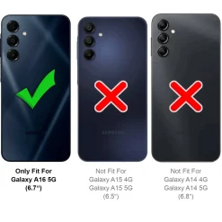 Samsung Galaxy A16 5G - Stoßfestes MagSafe Case in Schwarz mit halbtransparenter Rückseite