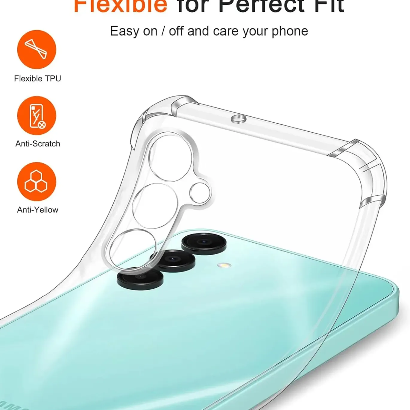 Samsung Galaxy A16 5G - Stoßfestes Clear Case