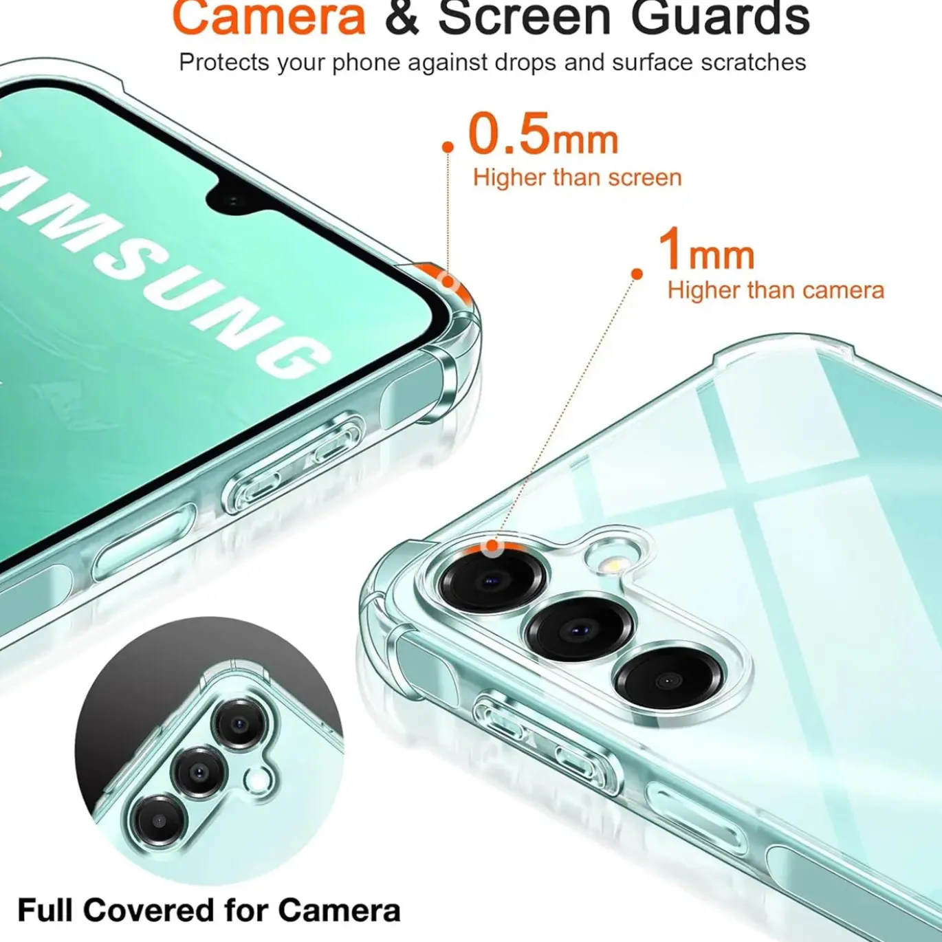 Samsung Galaxy A16 5G - Stoßfestes Clear Case