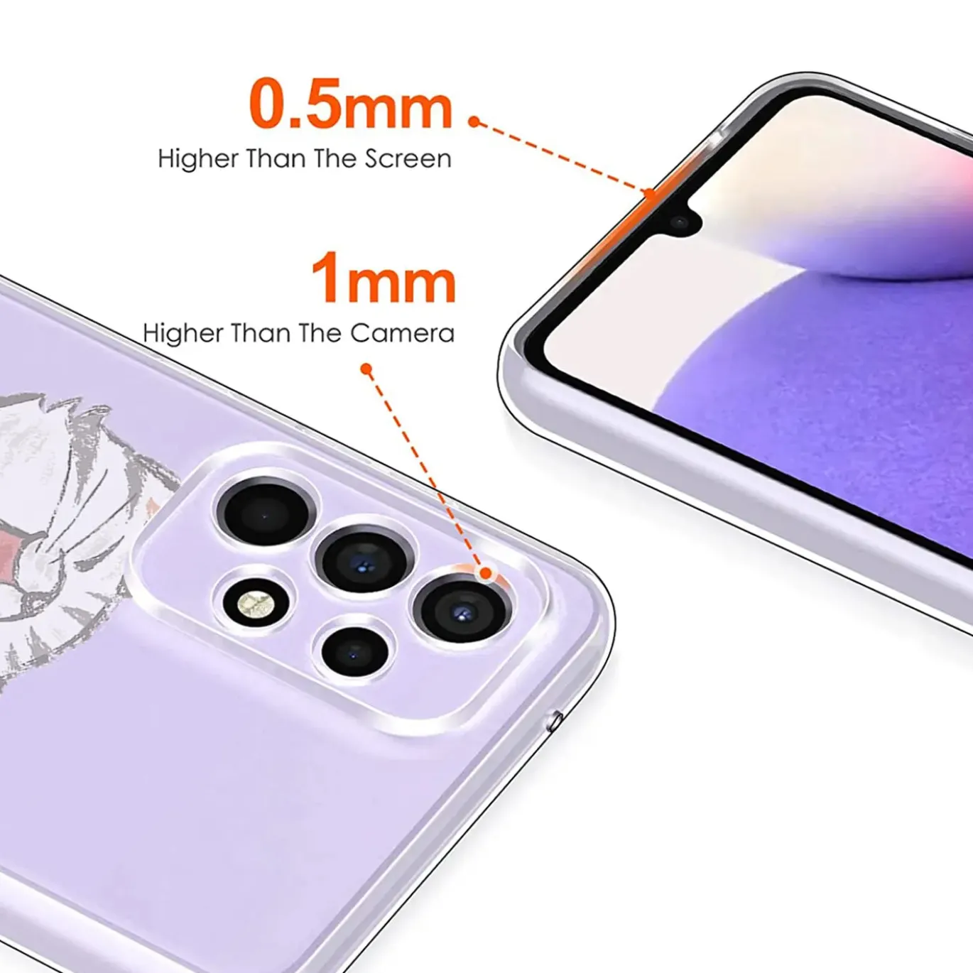 Samsung Galaxy A33 5G - TPU Case mit Motivdruck