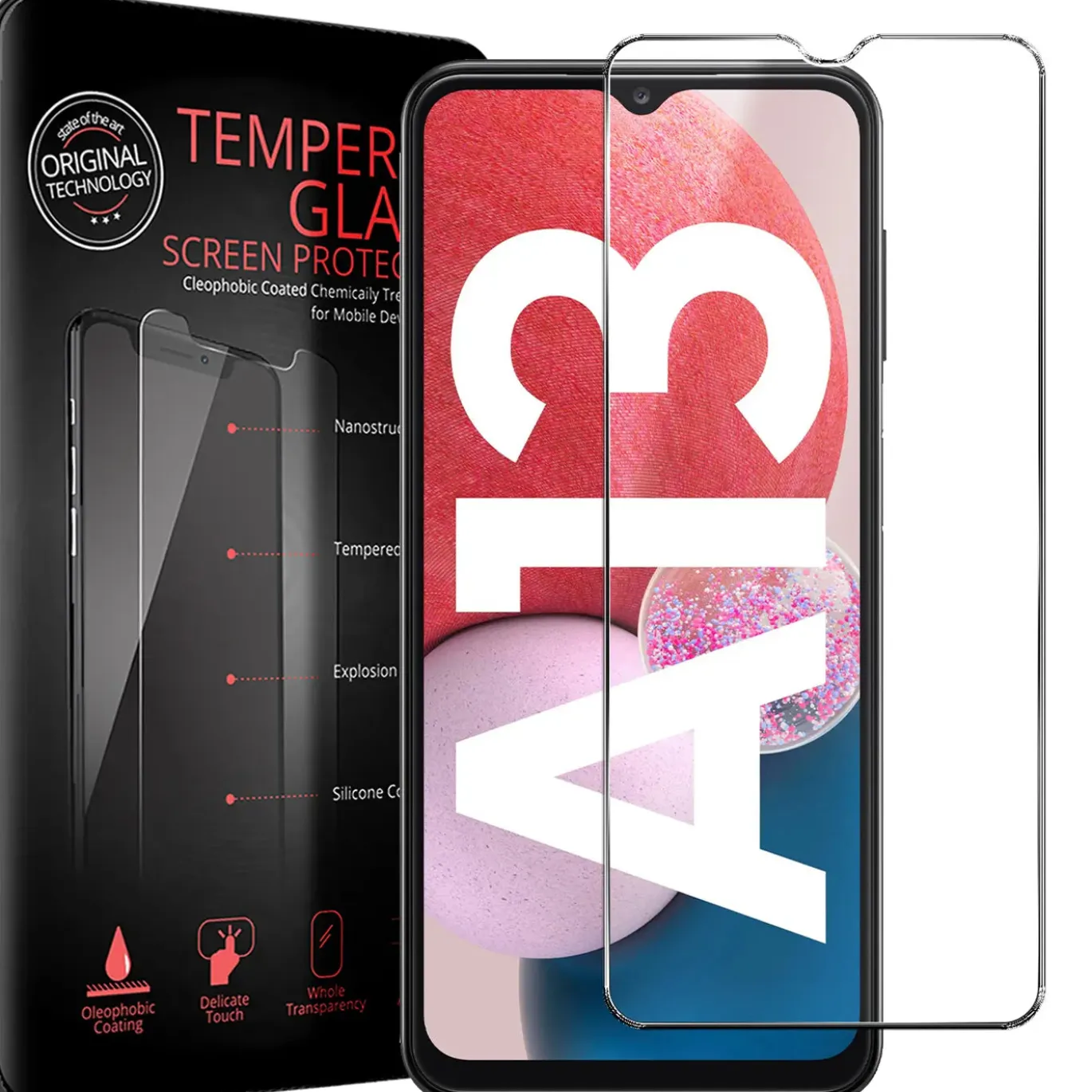 Samsung Galaxy A13 4G - 2x 9H Panzer Glasfolie, Displayfolie