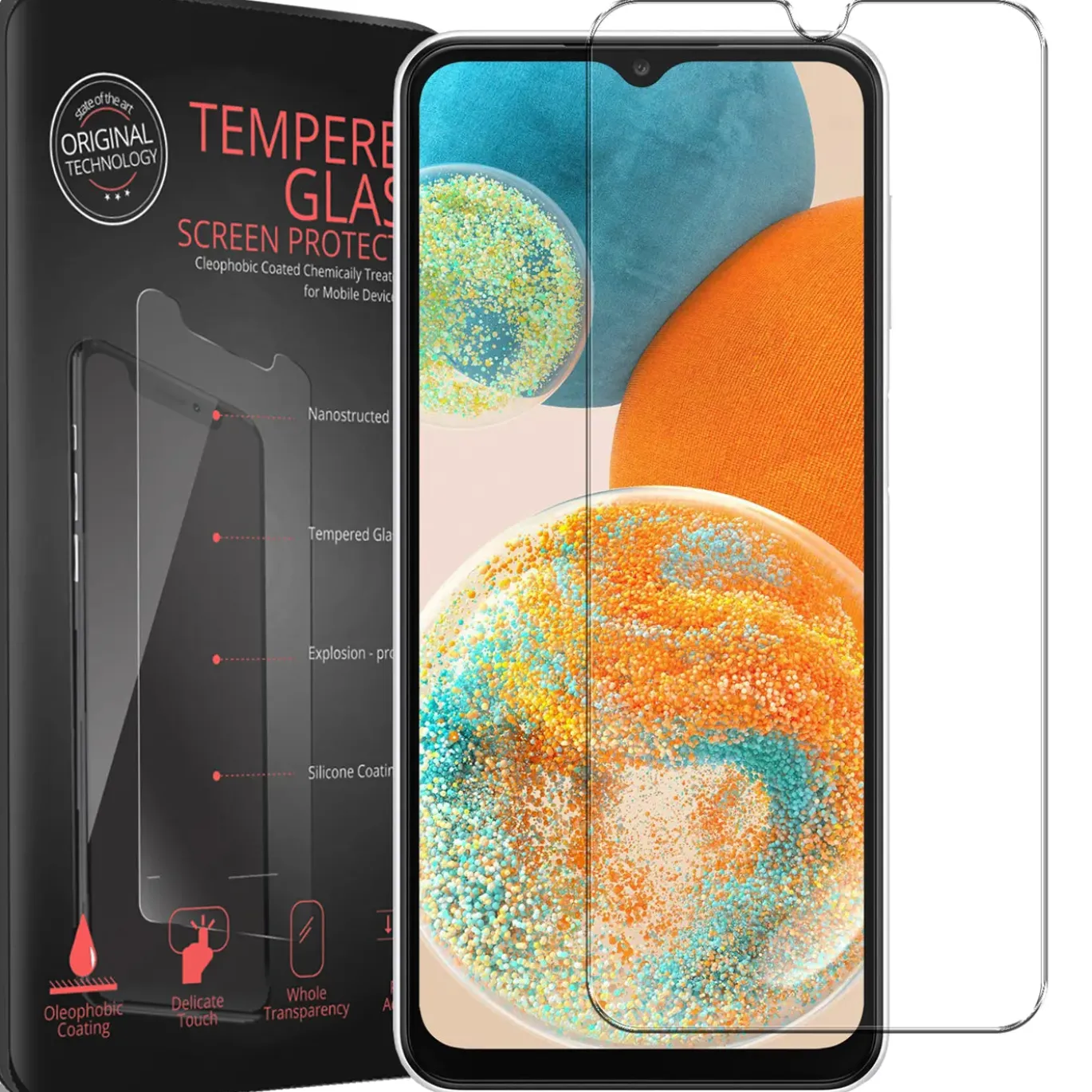 Samsung Galaxy A23 5G - 2x 9H Panzer Glasfolie, Displayfolie