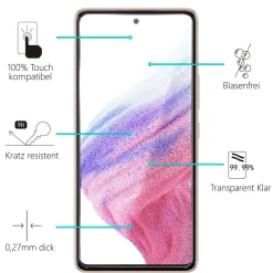 Samsung Galaxy A53 5G - 2x 9H Panzer Glasfolie, Displayfolie