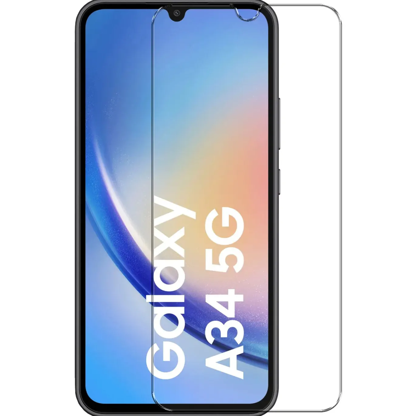 Samsung Galaxy A34 5G - 2x 9H Panzer Glasfolie, Displayfolie